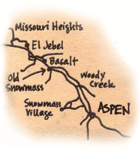Roaring Fork Valley Real Estate map