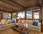 Great room with views of ski slopes 