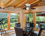 Dining area with views 